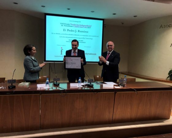 PEDRO J. RAMIREZ XXII PREMIO `FUNDACIÓN INDEPENDIENTE´DE PERIODISMO CAMILO JOSÉ CELA