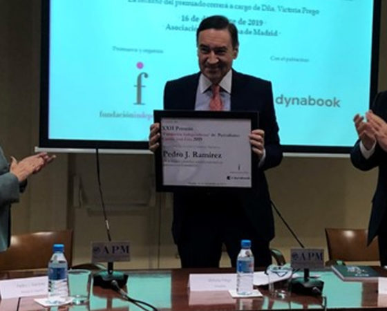 Pedro J. Ramírez, Premio ‘Fundación Independiente’ de Periodismo Camilo José Cela